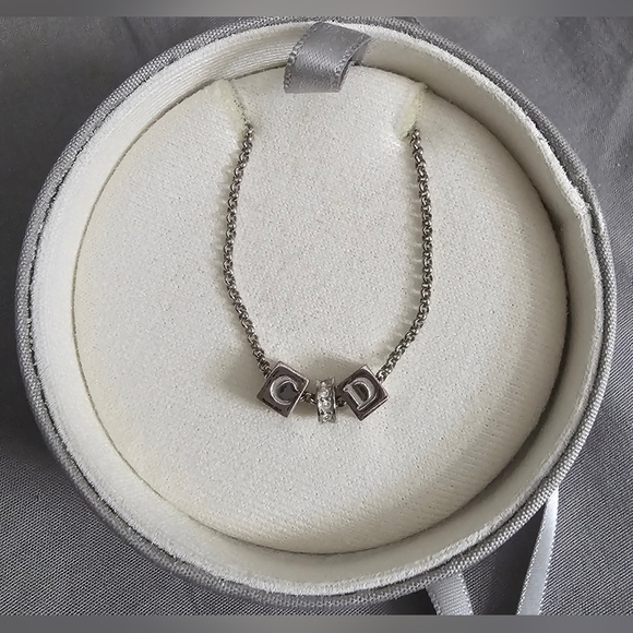 Christian Dior Silver Necklace With Dior Box and COA - Picture 7 of 14